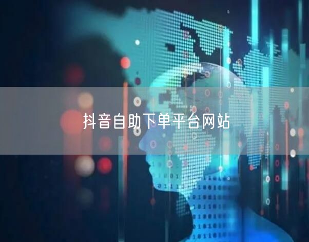 抖音自助下单平台网站