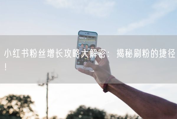 小红书粉丝增长攻略大解密：揭秘刷粉的捷径！